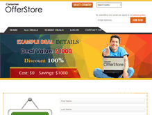 Tablet Screenshot of consumerofferstore.com